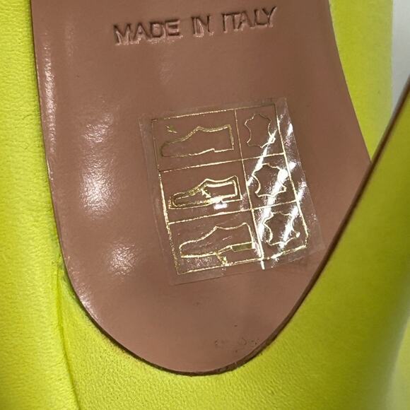 Lita by Ciara Acid Lime Solid Point Toe Pump Heels Stiletto Size 39/8.5 NIB - Picture 8 of 13